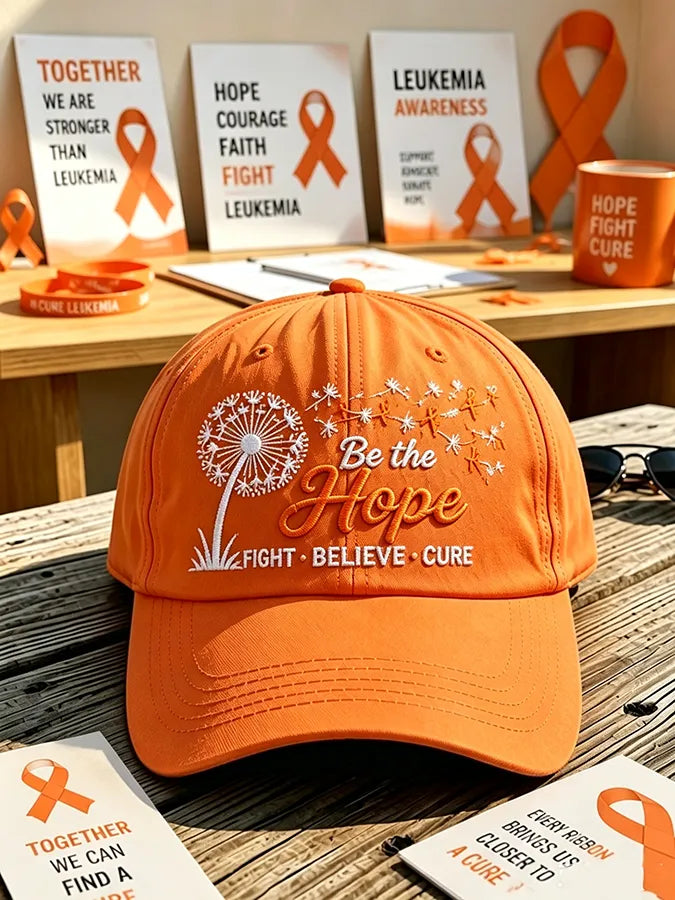 Unisex Leukemia Awareness Print Baseball Cap