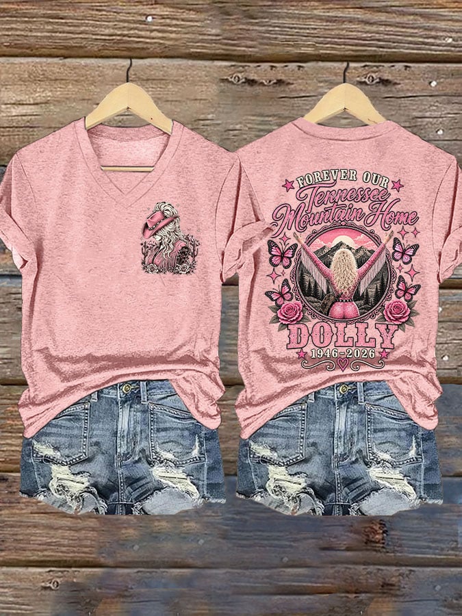 Women's Country Music Legend Tribute Print T-shirt
