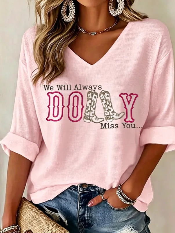 Women'S Country Music Printed Casual T-Shirt