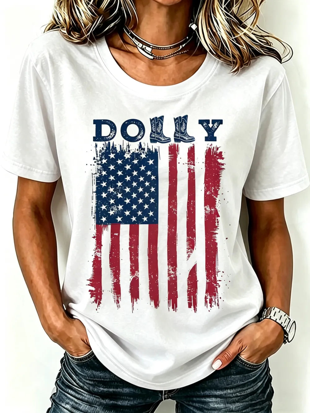 Women'S Commemorative Printed Casual T-Shirt