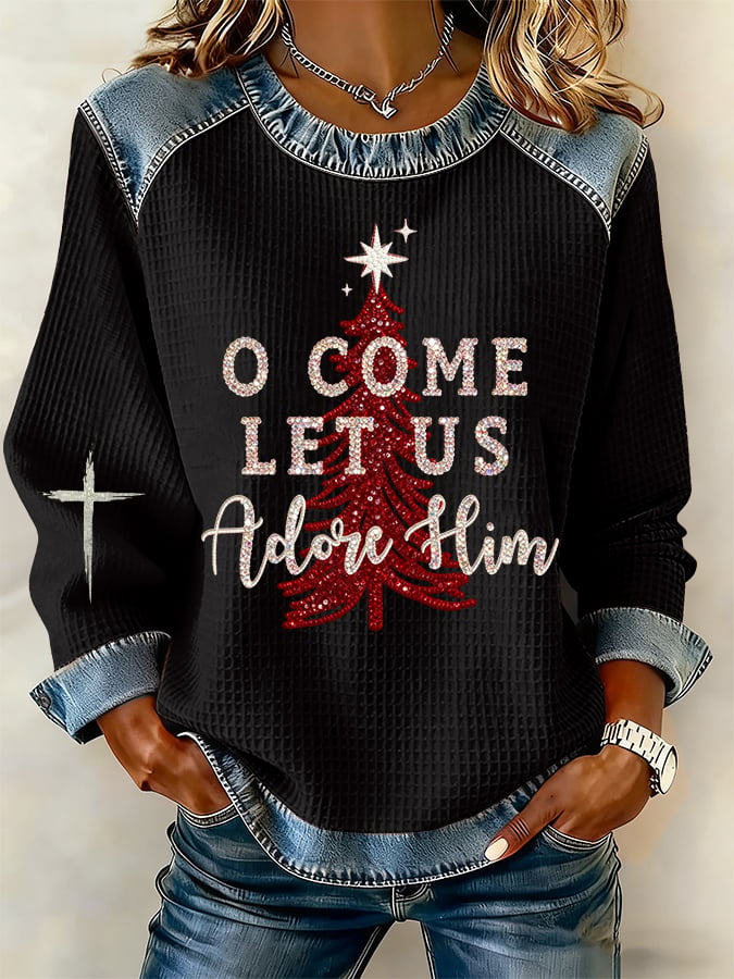 Women's Christmas Faithe Casual Sweatshirt