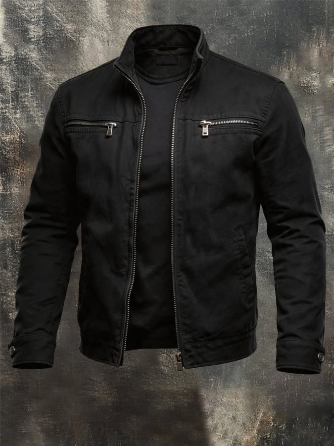 Men's Vintage-Wash Comfortable Outdoor Jacket
