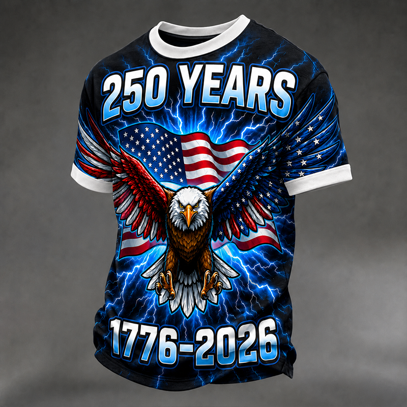 American Patriot Crew-Neck Short-Sleeve T-Shirt