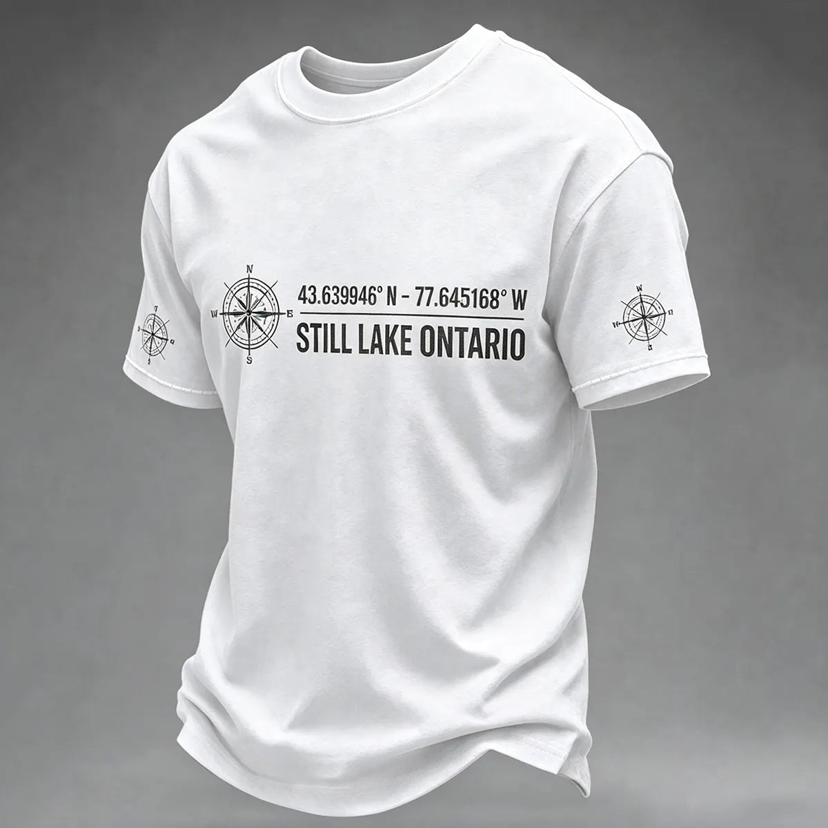 Men's Lake Ontario Always And Forever Printed Short Sleeve T-shirt