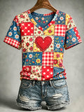 Women's Casual Print Short-Sleeve T-Shirt