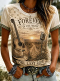 Women's The Queen of Country Print Casual T-Shirt