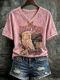 Women'S Country Music Legend Tribute Print T-Shirt