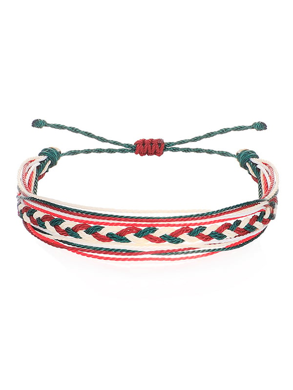 Purple Ribbon String Bracelet