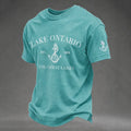 Men's Lake Ontario Printed Casual T-shirt