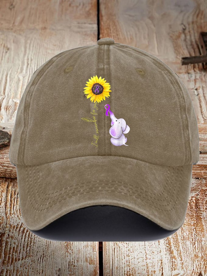 Unisex I Will Remember For You Alzheimer's Disease Awareness Printed Hat