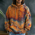 Men's Colorful Swirl Psychedelic Tie Dye Print Hoodies