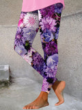 Women's Alzheimer‘s Floral Print Leggings
