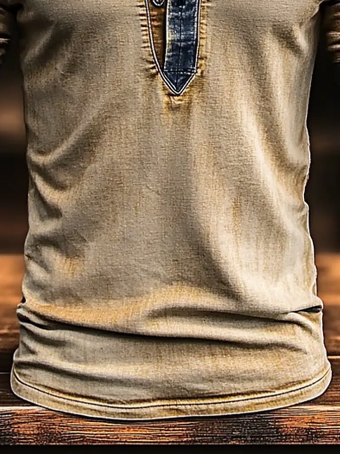 Men's Vintage Washed Faded Outdoor Multi-Purpose T-Shirt