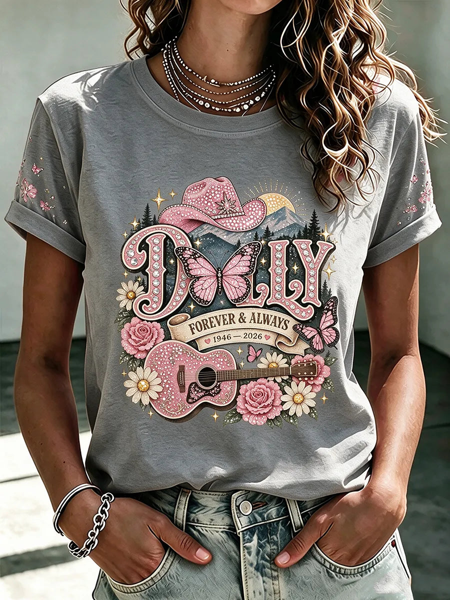 Women'S Commemorative Printed Casual T-Shirt