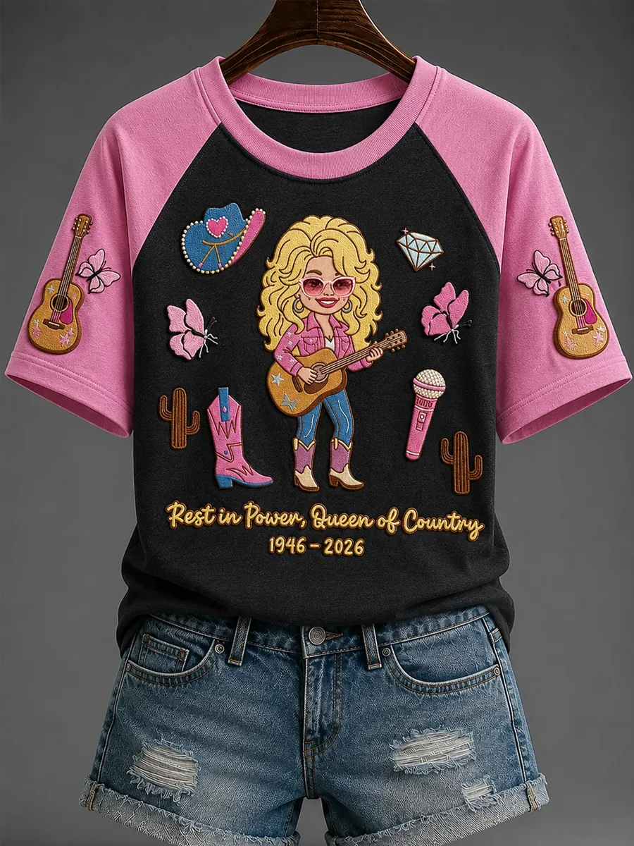 Women'S Commemorative Printed Casual T-Shirt