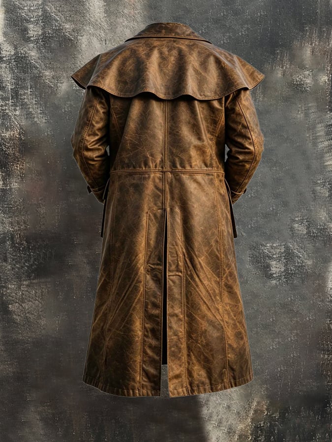 Men's Stylish Vintage Mid-Length Trench Coat