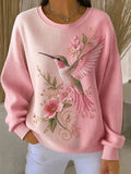 Women's Casual Printed Pullover Sweatshirt