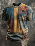 Men's Vintage Viking-Print T-Shirt