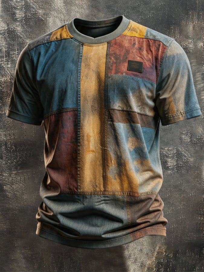 Men's Vintage Viking-Print T-Shirt