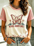 Women's Rip Country Music Lover Queen of Country Printed  T-shirt