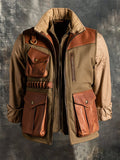 Men's High-Visibility Multifunctional Camouflage Hooded Workwear Sweatshirt