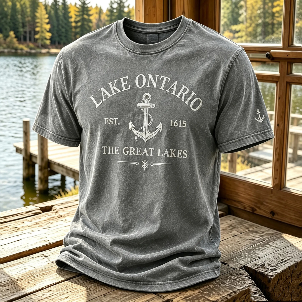 Men's 1615 Ontario Printed Casual Short-sleeve T-shirt