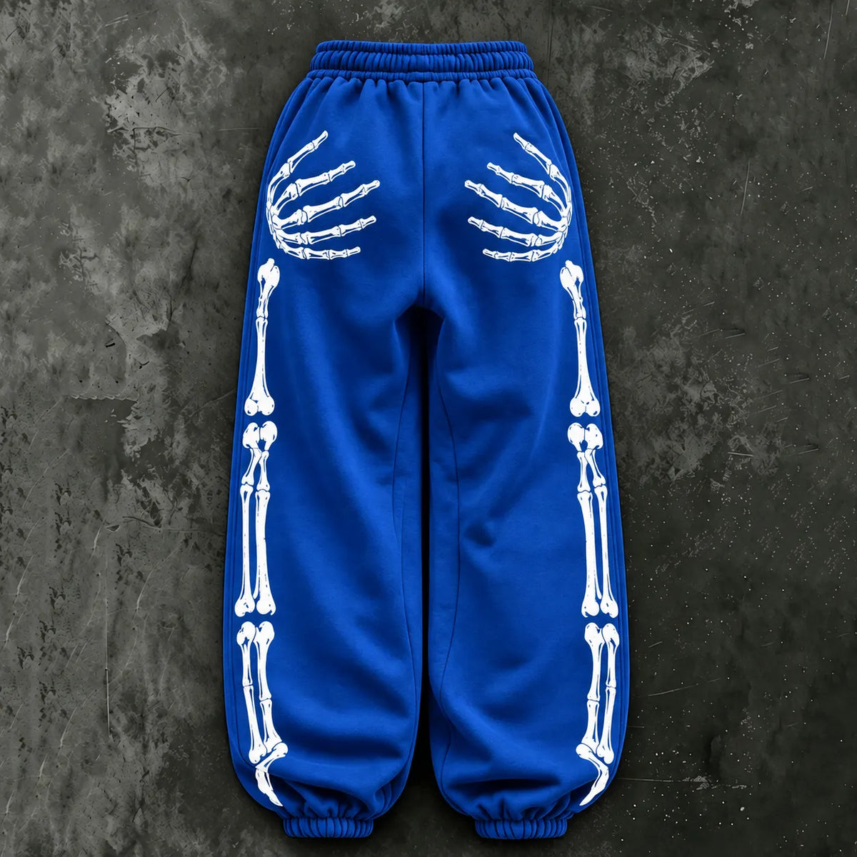Women's Vintage Halloween Skull Outline Casual Sweatpants