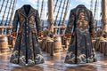 ⛵ Men's Starry Map & Sailing Warship Pirate Coat