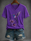 Women's Alzheimer's Awareness Print T-shirt
