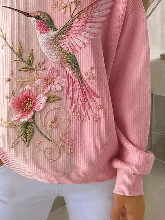 Women's Casual Printed Pullover Sweatshirt
