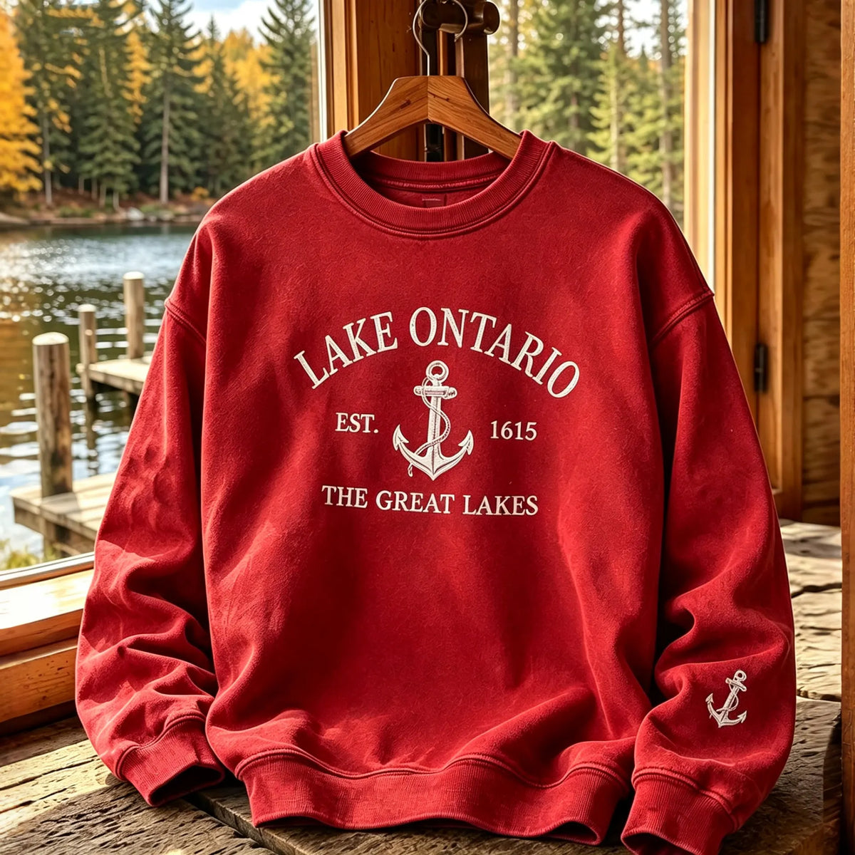 Men's 1615 Ontario Printed Casual Warm Sweatshirt