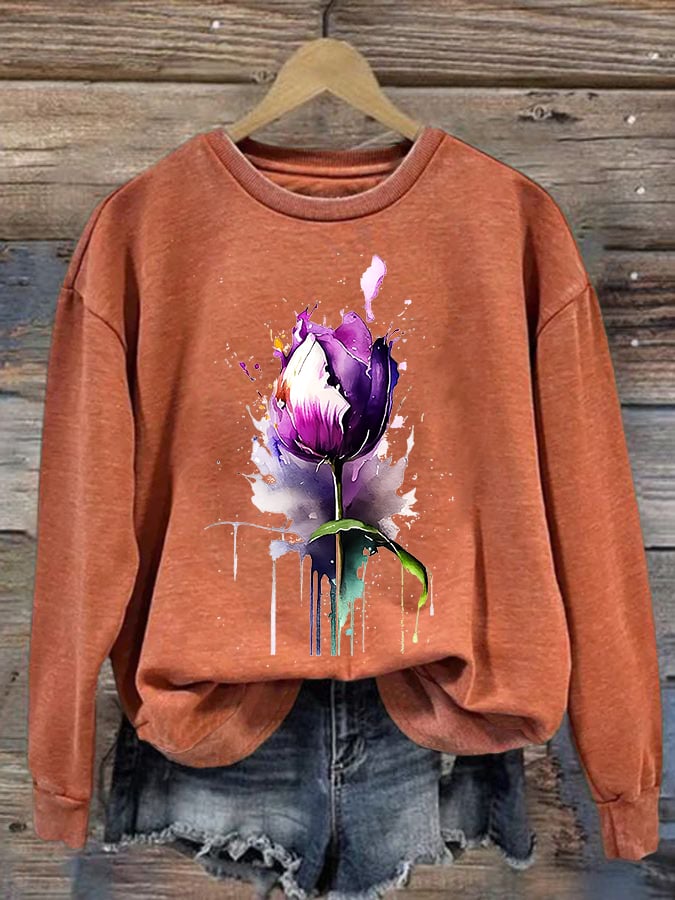 Women's Alzheimer's Printed Sweatshirt