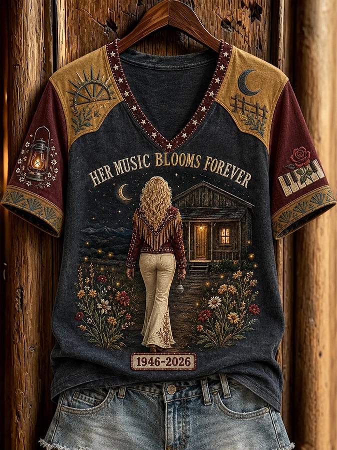 Country Singer Commemorative Printed T-Shirt