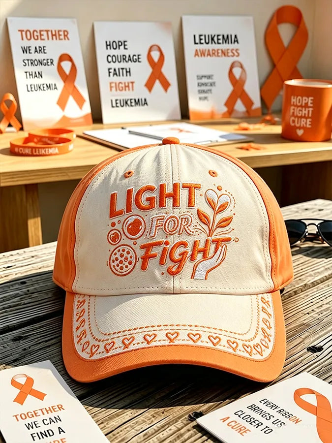 Unisex Leukemia Awareness Print Baseball Cap