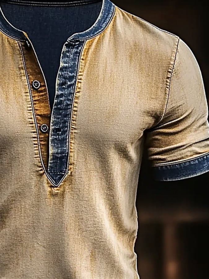 Men's Vintage Washed Faded Outdoor Multi-Purpose T-Shirt