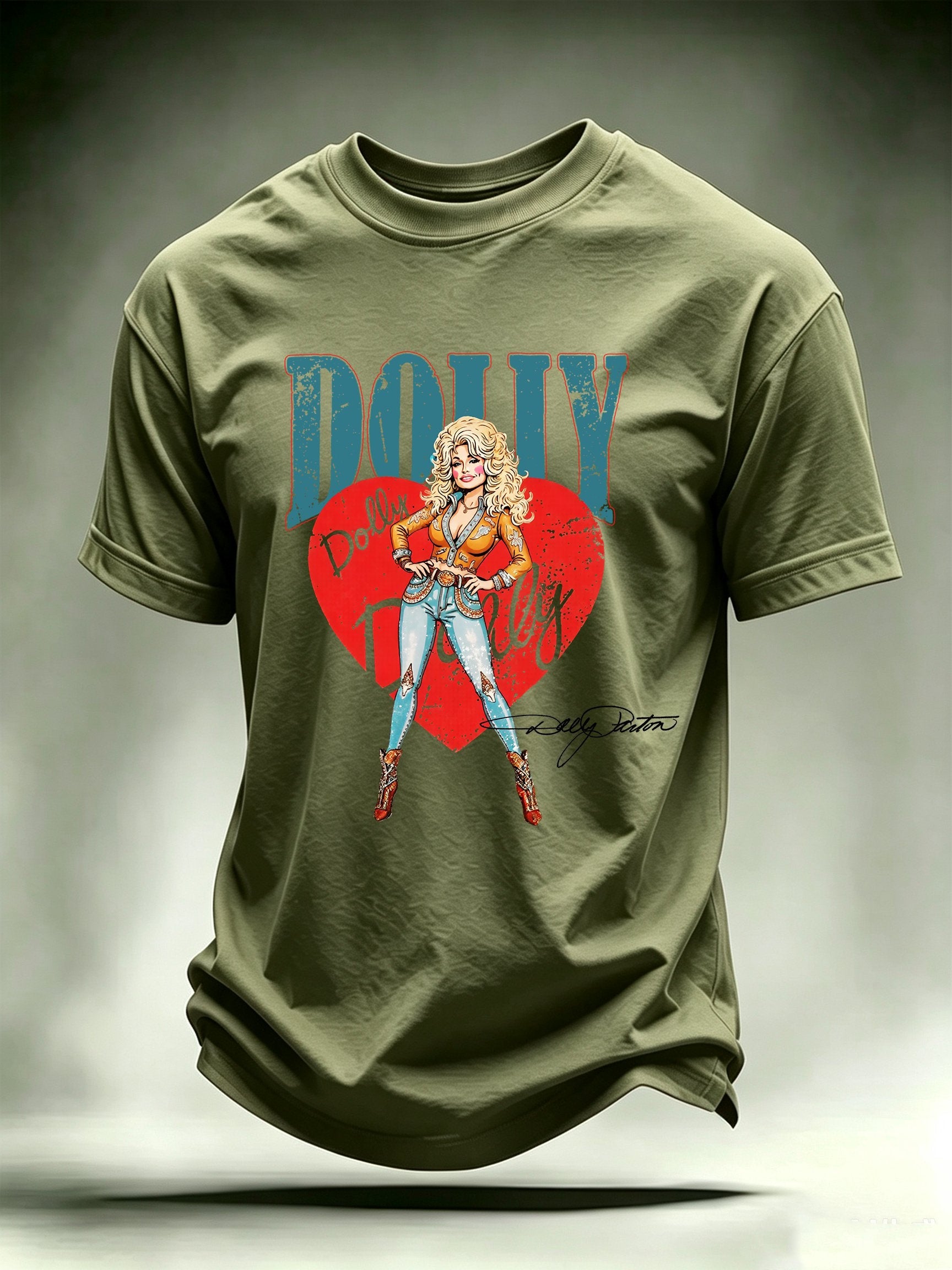 Men's Vintage Country Music Tribute Parton Tour T-Shirt