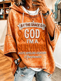 Women's Leukemia Awareness Print Hoodie