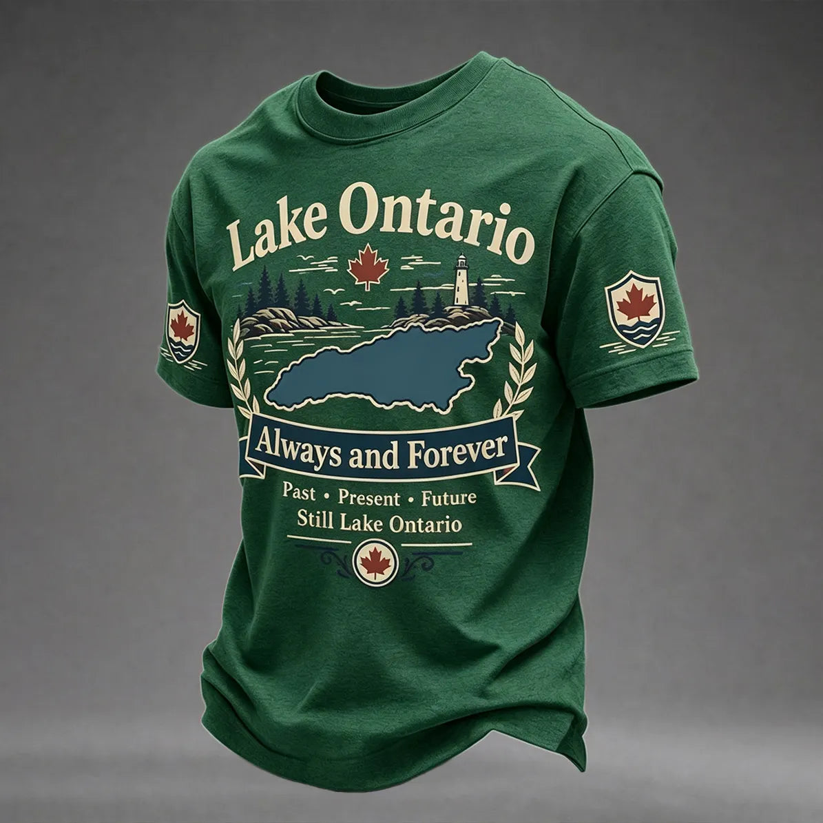 Men's Lake Ontario Always And Forever Printed T-shirt