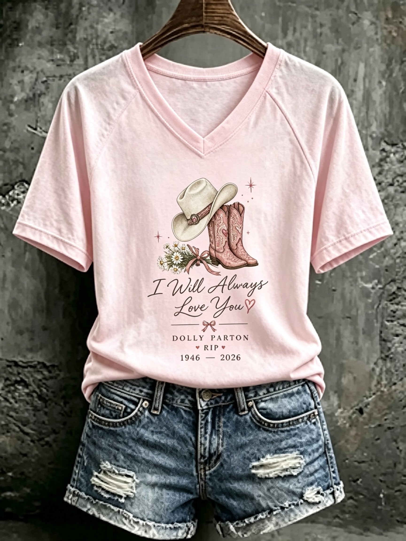 Women's Rip Dolly Parton Printed T-shirt