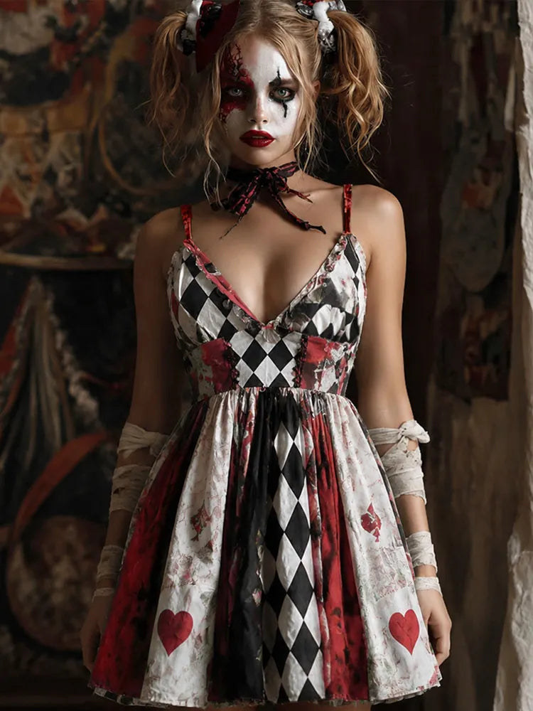 Women Halloween Cosplay Gothic Style Dress