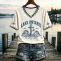 Women's Lake Ontario Always And Forever V-neck Tee