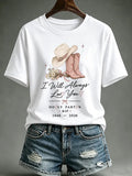 Women'S Commemorative Printed Casual T-Shirt