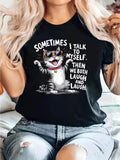 Funny Cat Short Sleeve T-Shirt