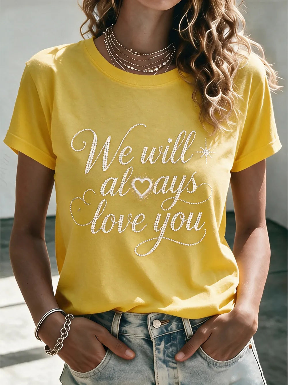 Women'S Commemorative Printed Casual T-Shirt