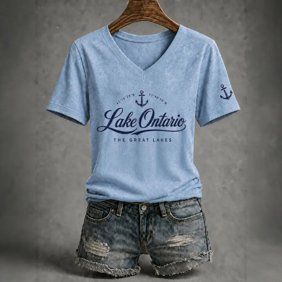 Women’s Lake Ontario Printed Casual T-shirt