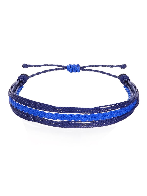 Purple Ribbon String Bracelet