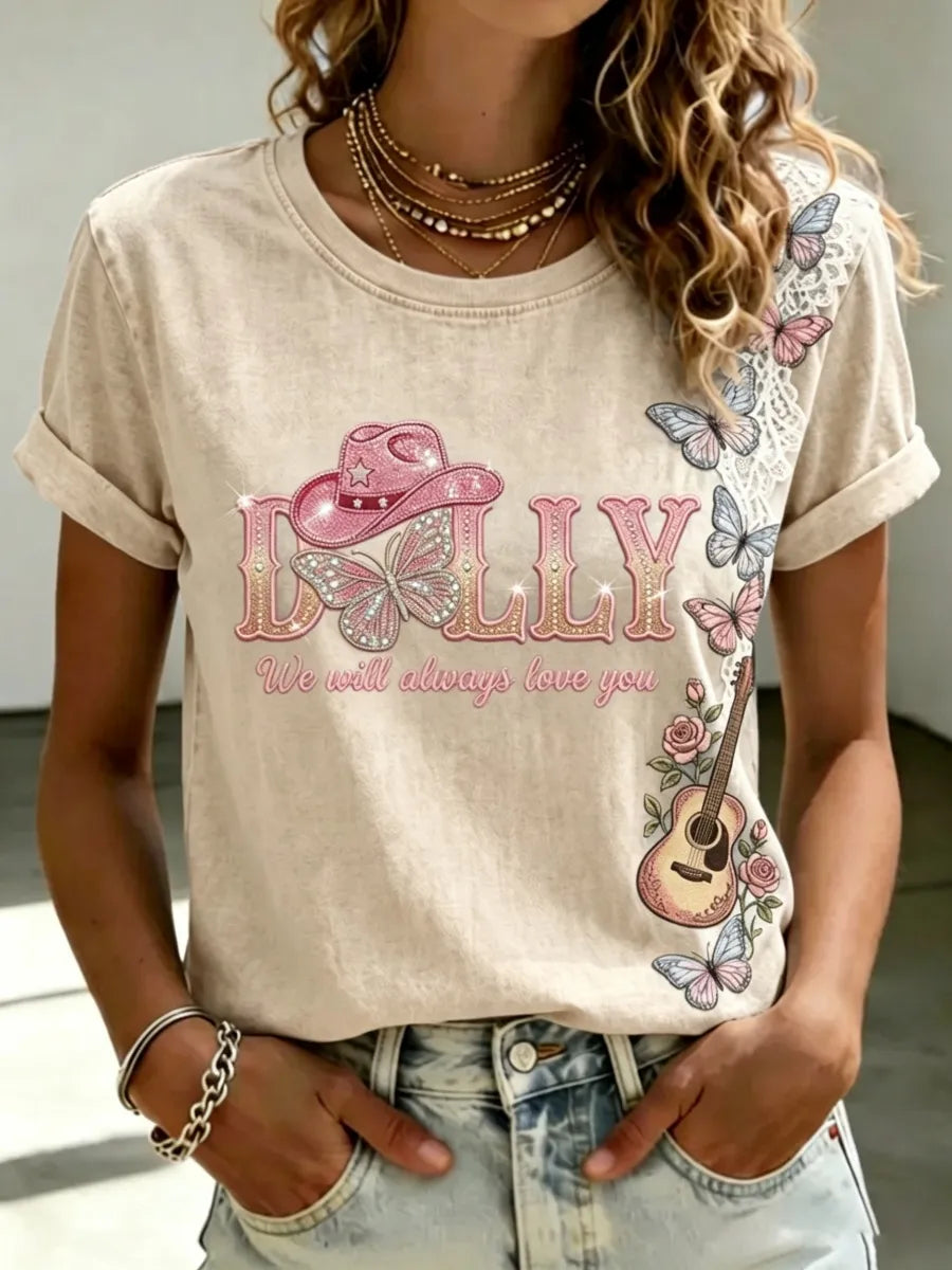 Women's Commemorative Print Vintage T-Shirt
