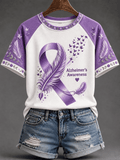 Women's Alzheimer's Disease One Day At A Time Print Top