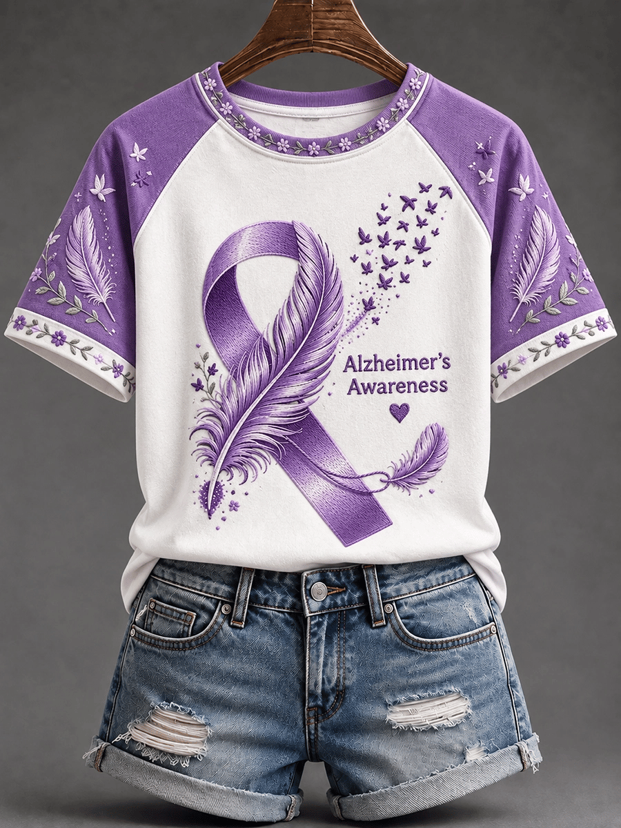Women's Alzheimer's Disease One Day At A Time Print Top