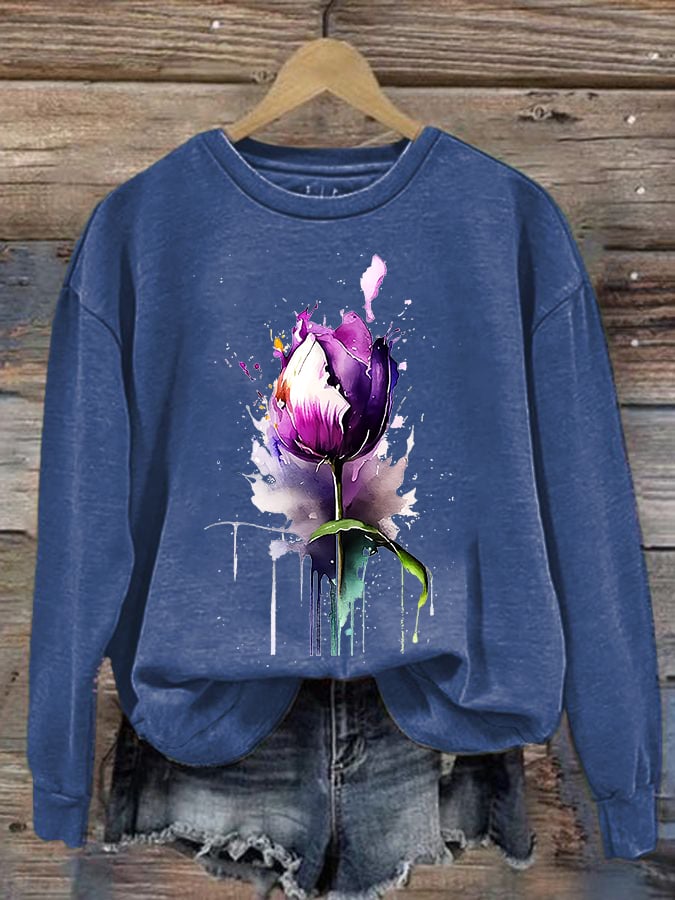 Women's Alzheimer's Printed Sweatshirt